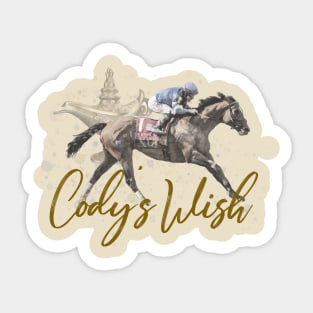 Cody's Wish 2023 Horse Racing Design Sticker